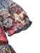 Multicolor 1970s Boho Paisley Print Smocked Puff Dress - vintage dress, retro fashion