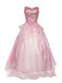 Pink 1970s Wicked Sequin Princess Layered Tulle Dress - vintage dress, retro fashion, elegant red