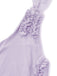 Purple 1970s Mesh One-Shoulder Ruffled Asymmetrical Dress - vintage dress, retro fashion