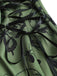 1970s Floral Steampunk Zipper Dress - vintage dress, retro fashion