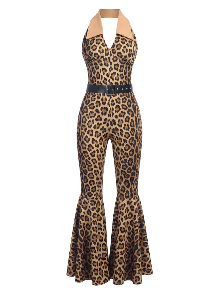 1970s Geometric Pattern Patchwork Halter Jumpsuit, vintage romper, retro jumpsuit - perfect for women who love vintage and retro fashion