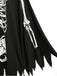 1970s Halloween Skeleton Bone Print Hooded Cape - vintage fashion, retro style