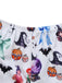 1970s Halloween Witch Print Satin Pajama Set - vintage fashion, retro style