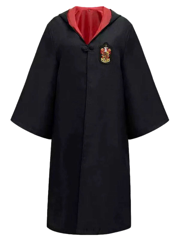 1970s Halloween Wizard School Hooded Robe Costume Set - vintage fashion, retro style