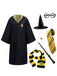 1970s Halloween Wizard School Hooded Robe Costume Set - vintage fashion, retro style