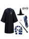 1970s Halloween Wizard School Hooded Robe Costume Set - vintage fashion, retro style