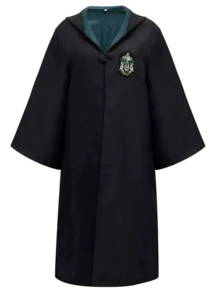 1970s Halloween Wizard School Hooded Robe Costume Set - vintage fashion, retro style