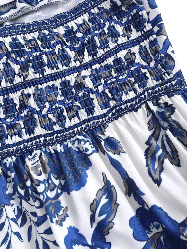 1970s Halter Ethnic Print Boho Dress - vintage dress, retro fashion