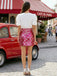1970s Heart Sequined High Rise Bodycon Skirt - vintage skirt, retro style for vintage lovers