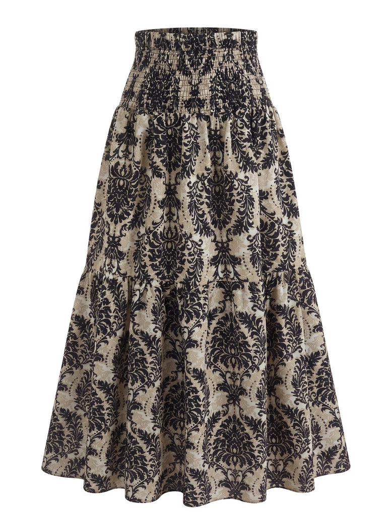 1970s Floral Vintage Classic Skirt