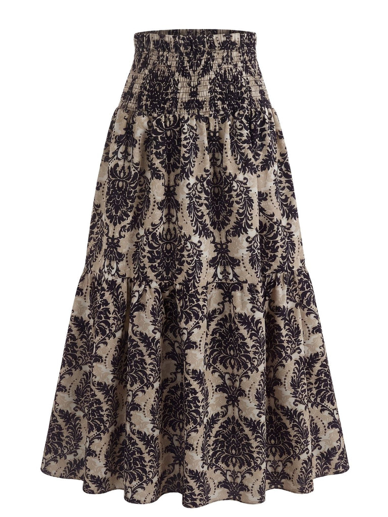 1970s Floral Vintage Classic Skirt 2