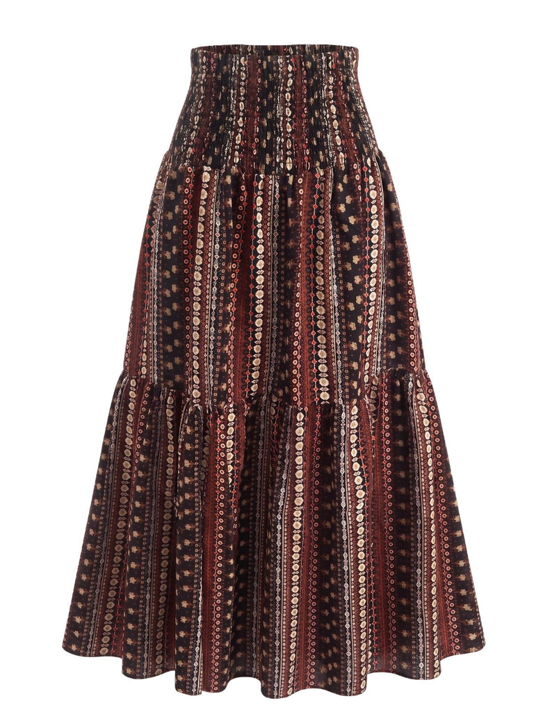 1970s Floral Vintage Classic Skirt 3