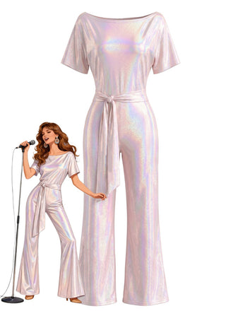 1970s Sequin Vintage Classic Jumpsuit 4