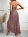 1970s Irregular Print Backless Boho Dress - vintage dress, retro fashion