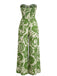 1970s Irregular Print Strapless Boho Jumpsuit - vintage romper, retro jumpsuit for vintage lovers