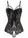 [Pre-Sale] Black 1970s Lace Satin Bow Adjustable Straps Lingerie, vintage fashion, retro style - perfect for women who love vintage and retro fashion