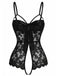 1970s Lace Satin Bow Adjustable Straps Lingerie - vintage fashion, retro style