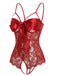 1970s Lace Satin Bow Adjustable Straps Lingerie - vintage fashion, retro style