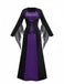 1970s Lace-Up Gothic Witch Costume Dress Set - vintage dress, retro fashion