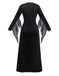 1970s Lace-Up Gothic Witch Costume Dress Set - vintage dress, retro fashion