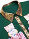 1970s Nutcracker Lapel Sequin Dress, vintage dress, retro fashion - perfect for women who love vintage and retro fashion
