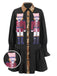 1970s Nutcracker Lapel Sequin Dress, vintage dress, retro fashion - perfect for women who love vintage and retro fashion