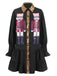 1970s Nutcracker Lapel Sequin Dress, vintage dress, retro fashion - perfect for women who love vintage and retro fashion