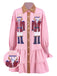 1970s Nutcracker Lapel Sequin Dress, vintage dress, retro fashion - perfect for women who love vintage and retro fashion