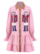 1970s Nutcracker Lapel Sequin Dress, vintage dress, retro fashion - perfect for women who love vintage and retro fashion
