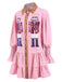 1970s Nutcracker Lapel Sequin Dress, vintage dress, retro fashion - perfect for women who love vintage and retro fashion