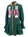 1970s Nutcracker Lapel Sequin Dress, vintage dress, retro fashion - perfect for women who love vintage and retro fashion