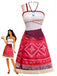 1970s One-Shoulder Moana Style Tribal Print Cosplay Set, vintage fashion, retro style - vintage inspired fashion