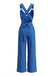 1970s V Neck Belted Vintage Jumpsuit 8