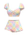1970s-Puff-Floral-Bikini-Set, vintage, retro, swimwear