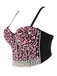 1970s Rhinestone Pearl Spaghetti Strap Corset Top - vintage fashion, retro style