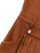 Brown 1970s Western Cowboy Suede Fringe Sleeveless Romper - vintage jumpsuit, retro fashion