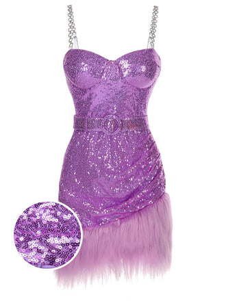 1970s Sequined Feather Spaghetti Strap Dress, vintage dress, retro fashion - perfect for women who love vintage and retro fashion