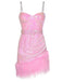 1970s Sequined Feather Spaghetti Strap Dress, vintage dress, retro fashion - perfect for women who love vintage and retro fashion