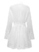 1970s Sheer Solid Shirt Dress - vintage dress, retro fashion