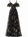 1970s Slip Floral Embroidered Mesh Slit Dress - vintage dress, retro fashion for women