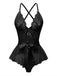 1970s Slip Floral Lace Bow Nightgown - vintage nightgown, retro sleepwear