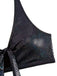 1970s Snakeskin Metallic Tie-Front Bikini Set - vintage fashion, retro style