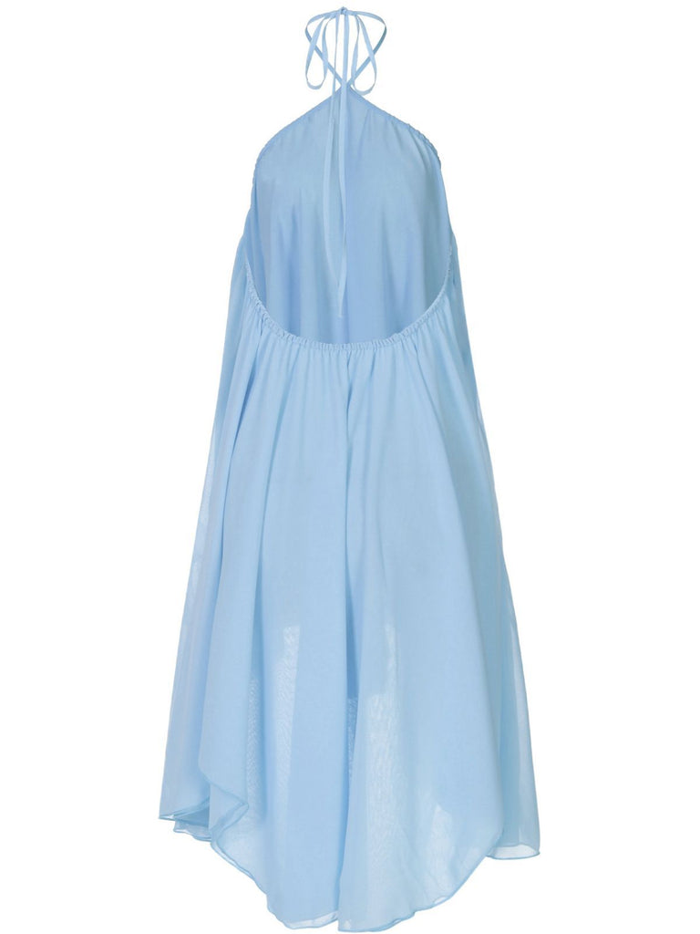1970s Solid Multi-Layer Chiffon Bind Babydoll Dress - vintage dress, retro fashion