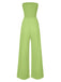 1970s Solid Sleeveless Smocked Bandeau Jumpsuit, vintage romper, retro jumpsuit - perfect for women who love vintage and retro fashion