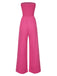 1970s Solid Sleeveless Smocked Bandeau Jumpsuit, vintage romper, retro jumpsuit - perfect for women who love vintage and retro fashion