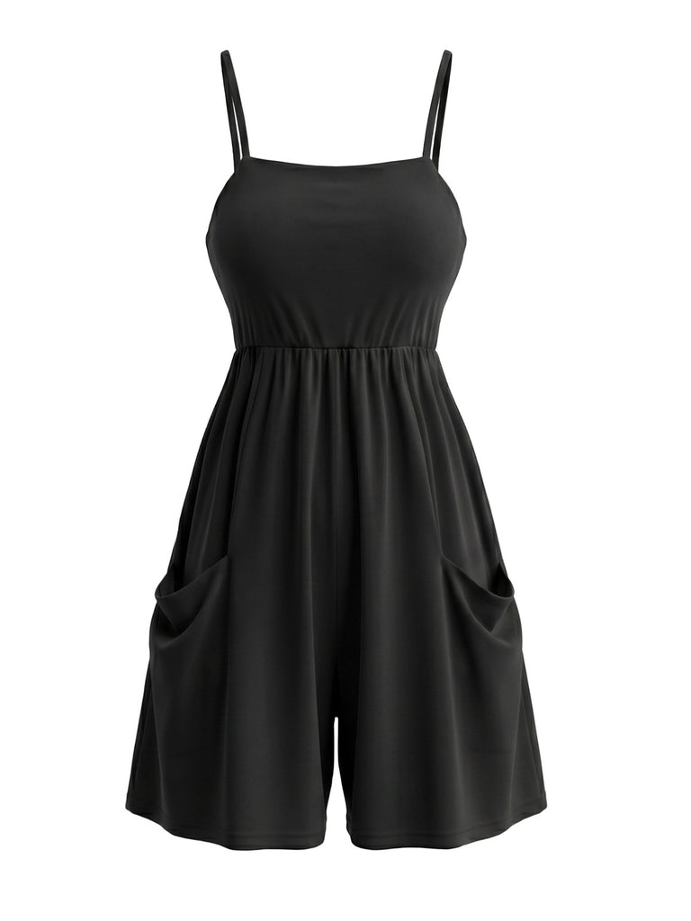 1970s Square Neck Vintage Classic Jumpsuit 3