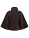 1970s Solid Turtlenecck Belted Cloak Jacket - vintage fashion, retro style