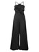 1970s Spaghetti Strap 3D Solid Jumpsuit - vintage jumpsuit, retro fashion