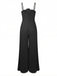 1970s Spaghetti Strap 3D Solid Jumpsuit - vintage jumpsuit, retro fashion