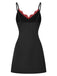 This 1970s Spaghetti Strap Bow Lace Patchwork Nightgown wraps her in 1970s elegance, one twirl at a time